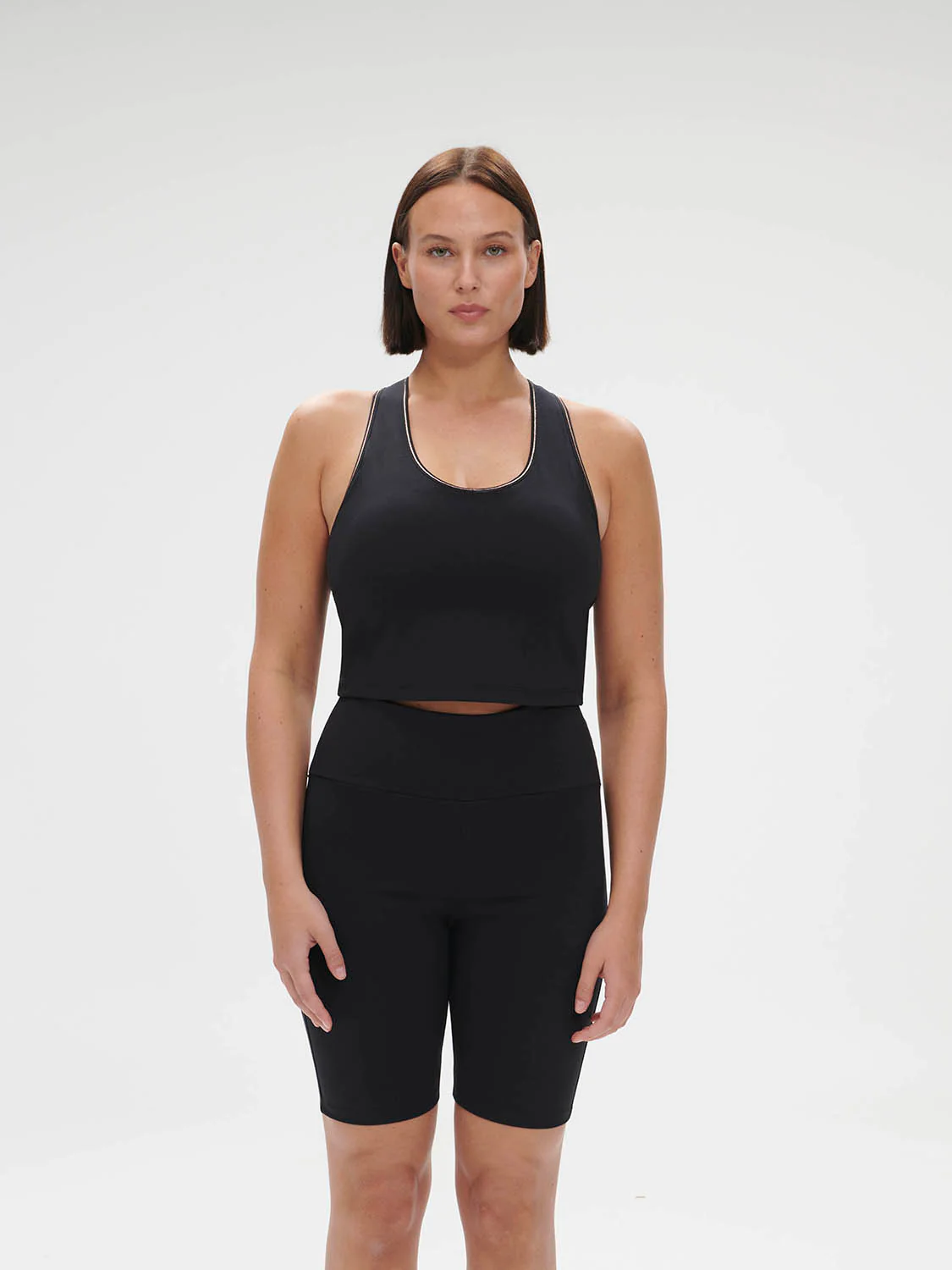 Harmony Built-In Bra Tank - Black - Image 8
