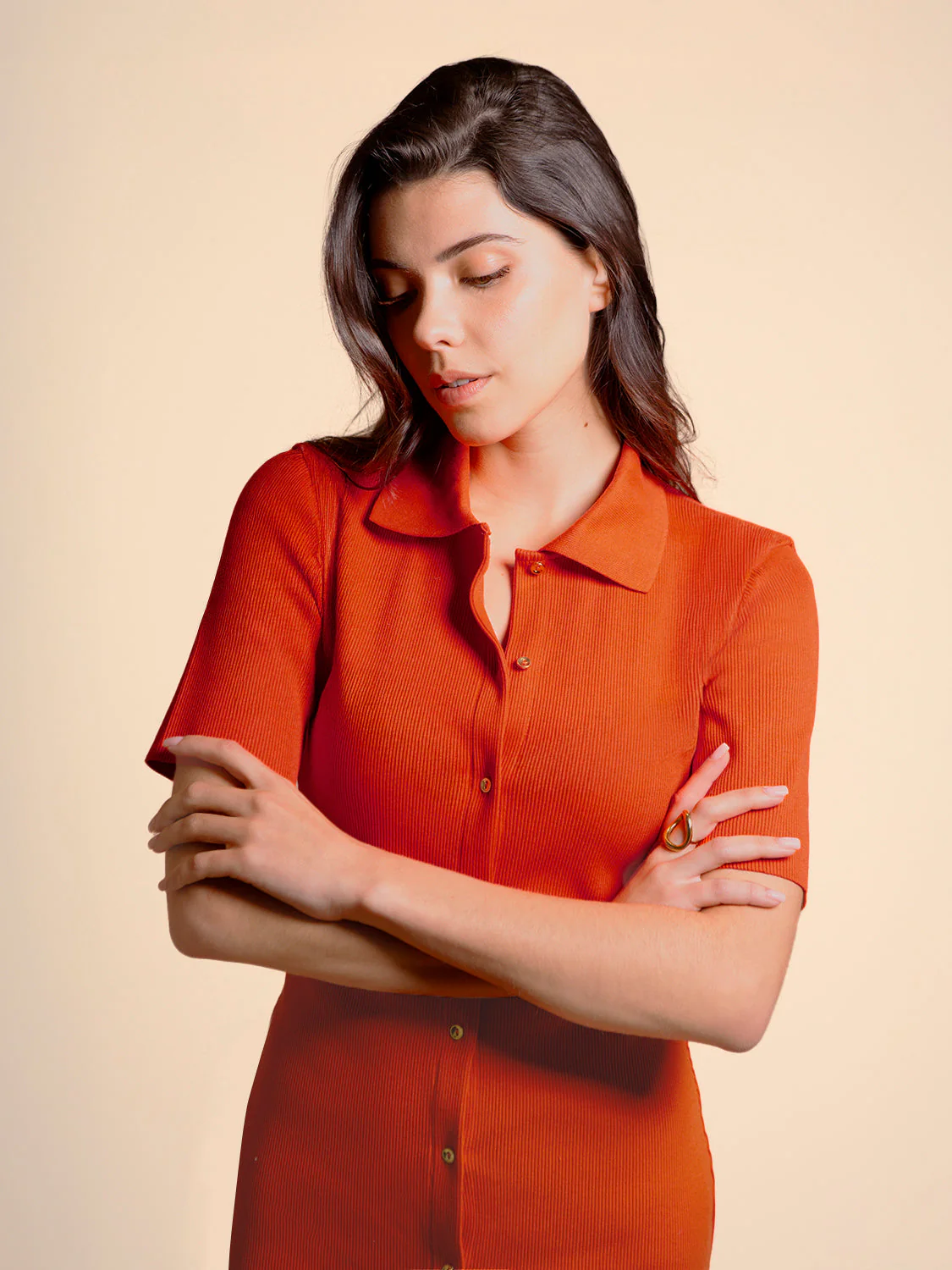 Garance Dress - Orange Pomegranate - Image 2