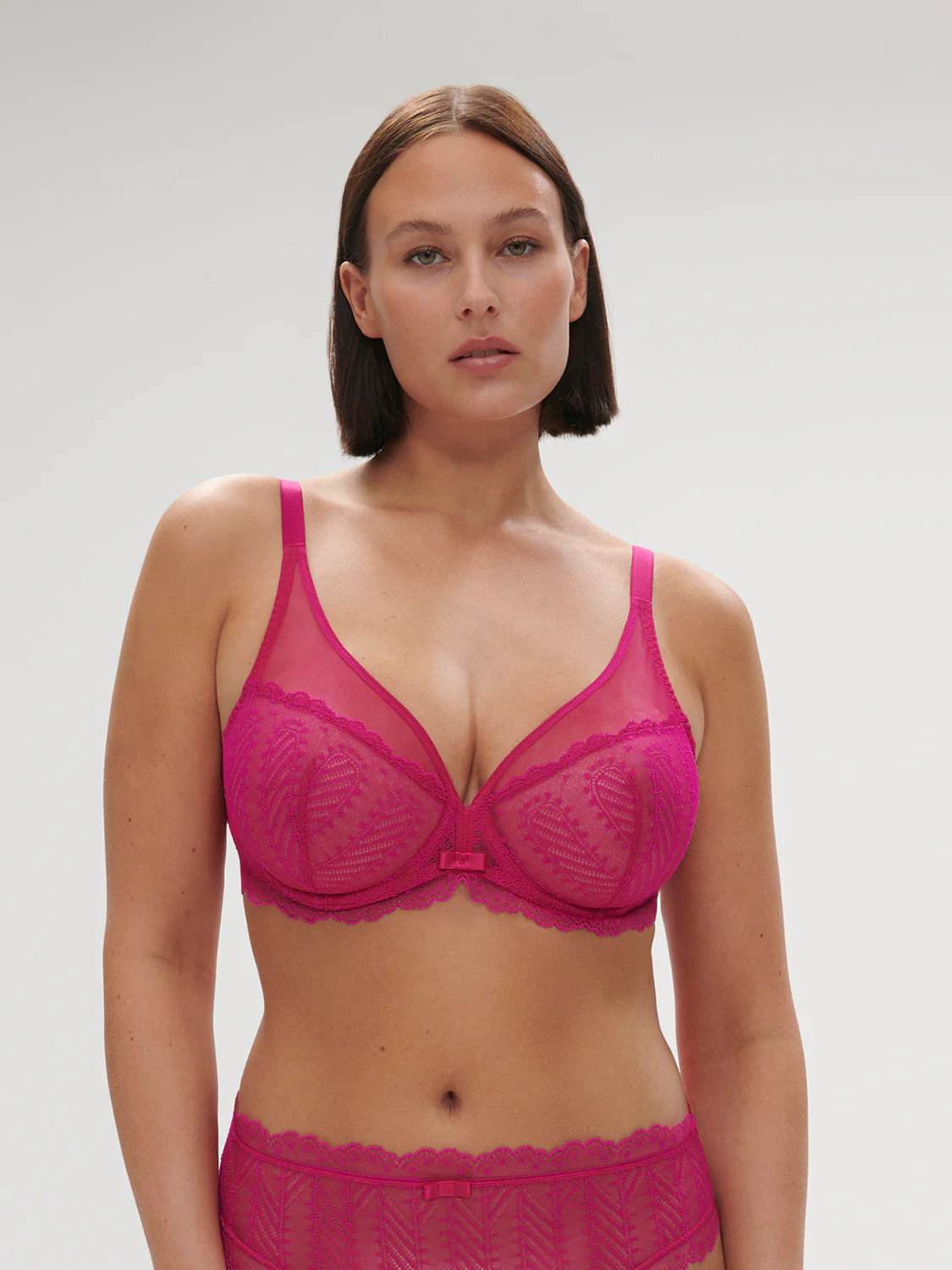 Canopée Full Coverage Plunge - Hibiscus Pink