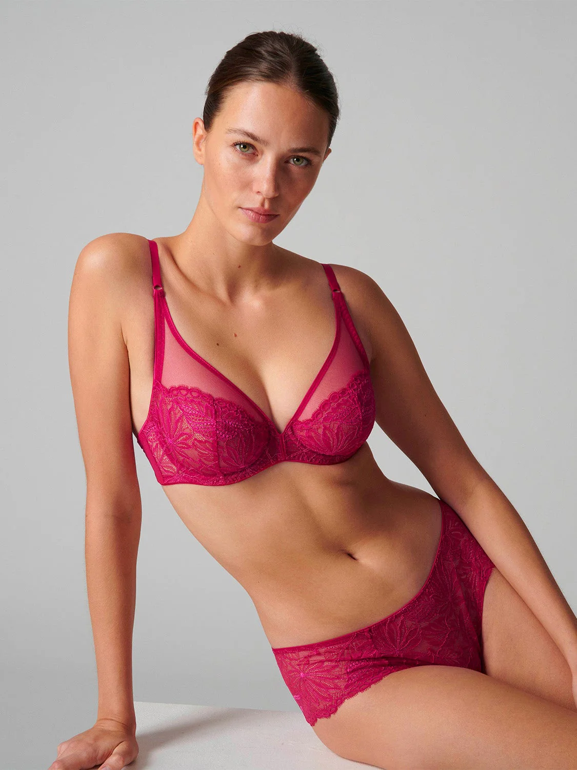 Exotica Full Coverage Plunge - Raspberry - Image 5