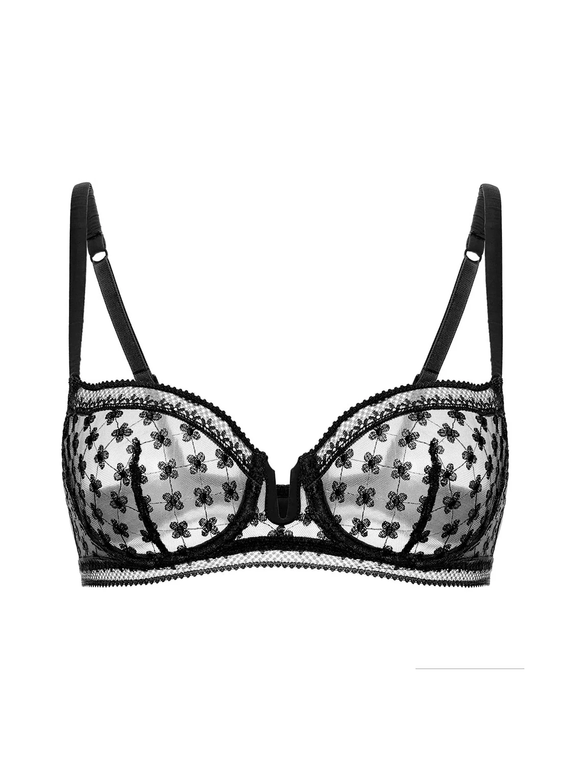 Hortense Sheer Demi - Black - Image 6