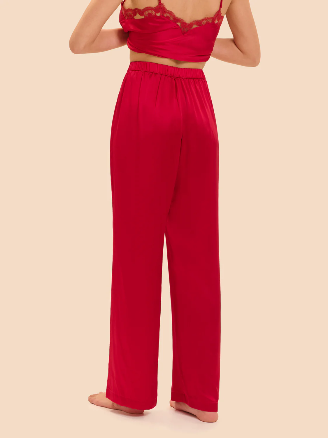 Love Me Silk Pant - Opera Red - Image 2