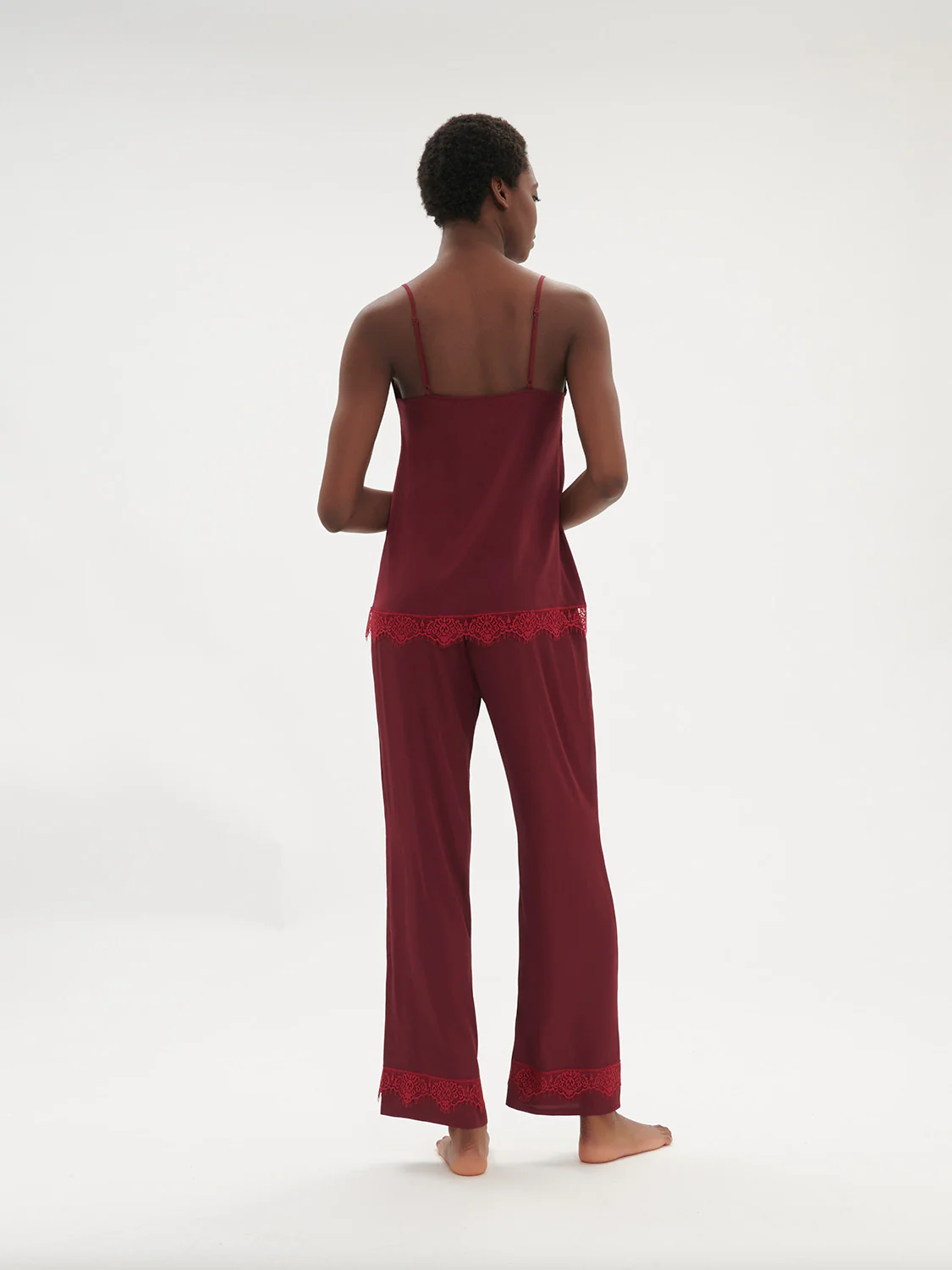 Satin Secrets Pant - Spinel Red - Image 4