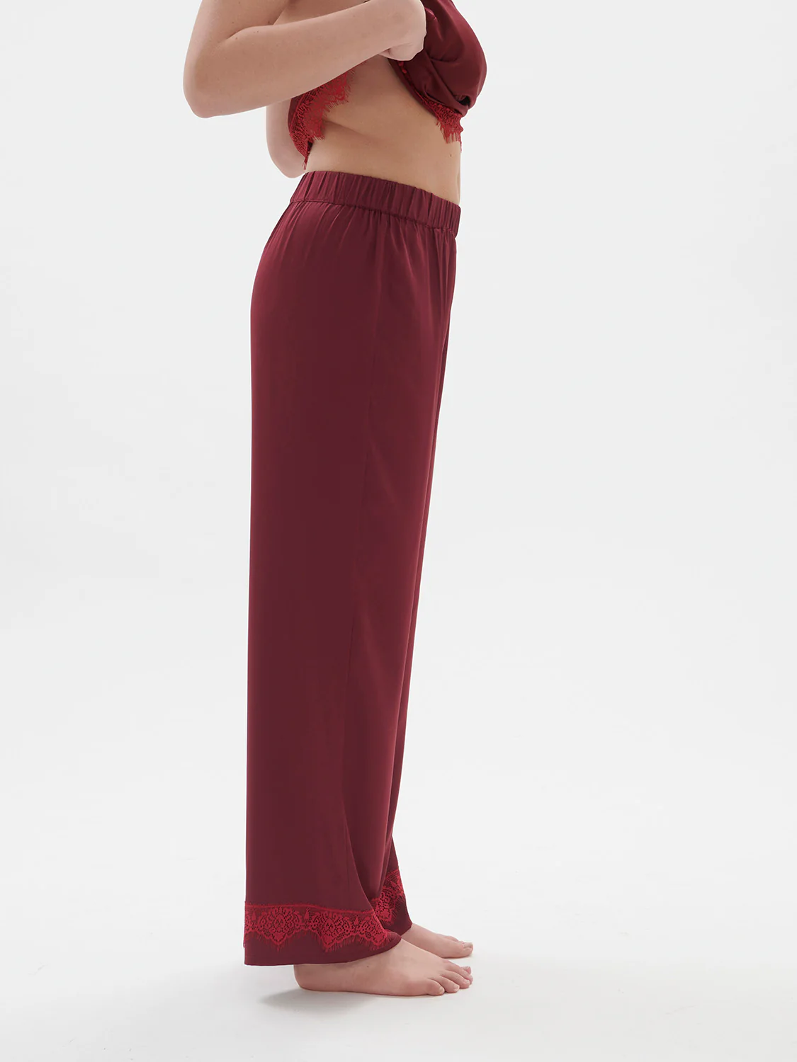 Satin Secrets Pant - Spinel Red - Image 8