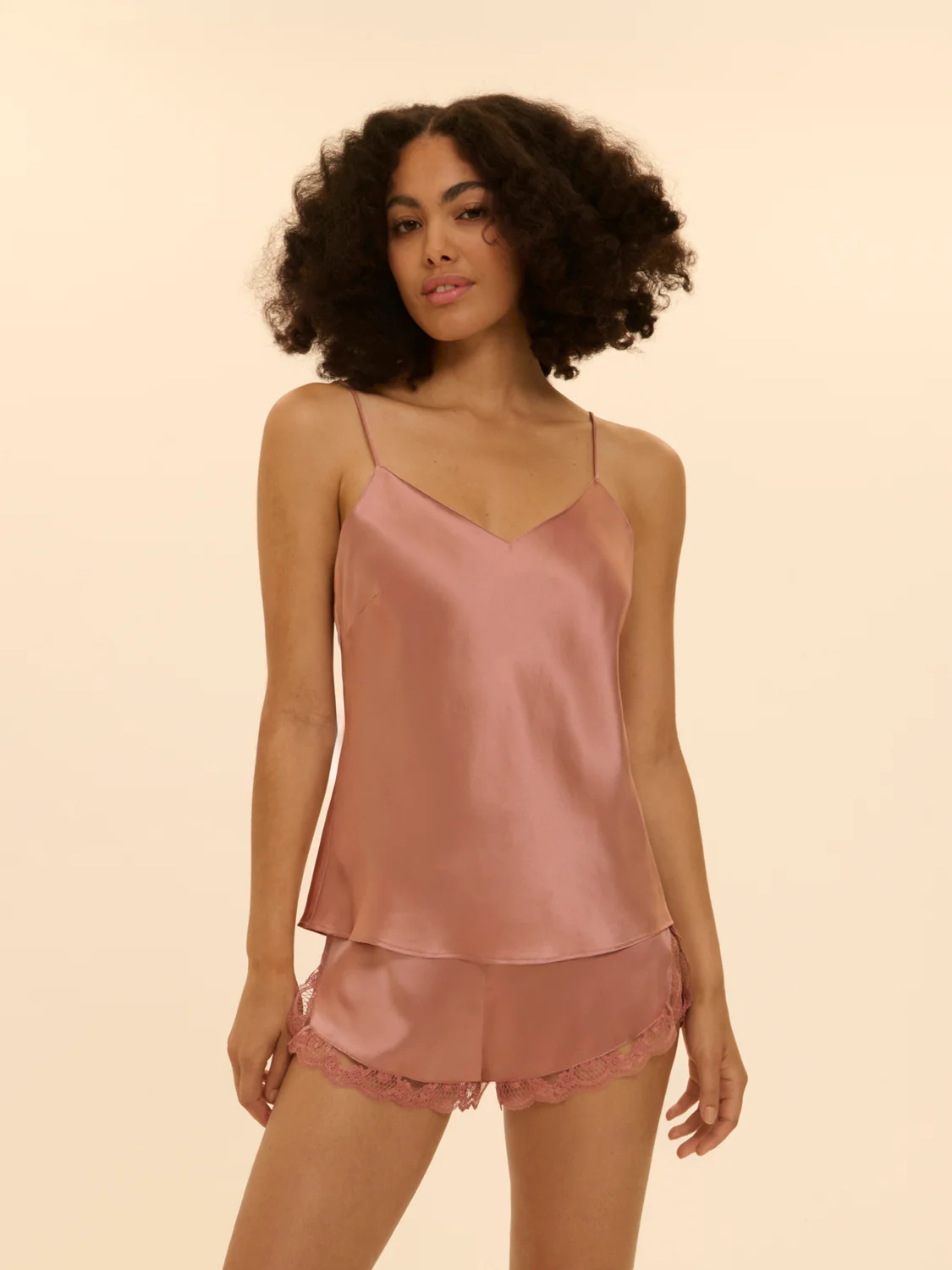 Love Me Silk Short - Smokey Pink - Image 5