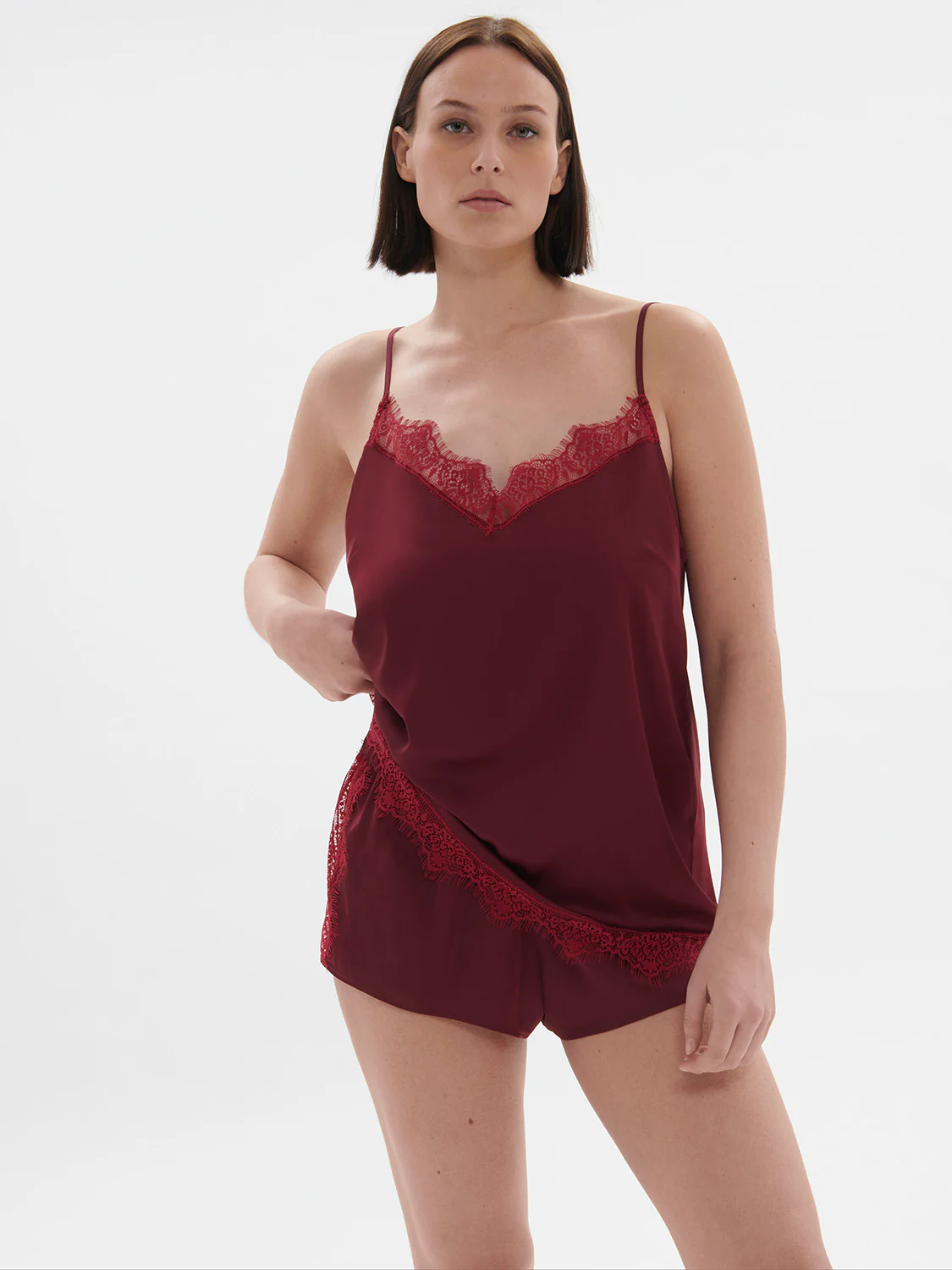 Satin Secrets Short - Spinel Red - Image 11