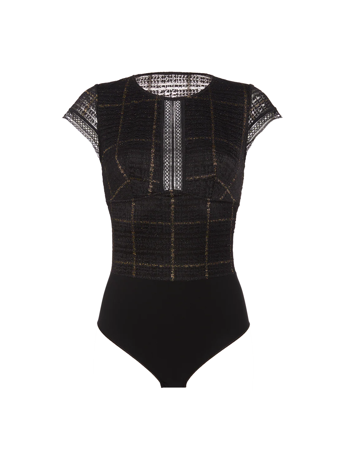 Desiree Cap Sleeve Bodysuit - Black - Image 8