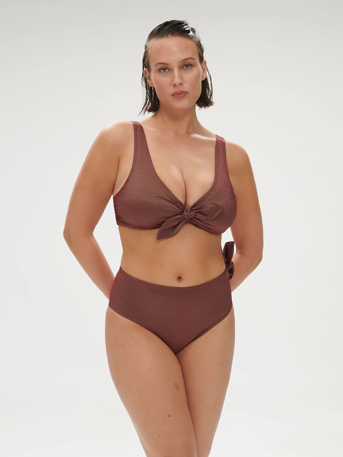 Daphné Retro Brief - Lurex Dark Purple - Image 3