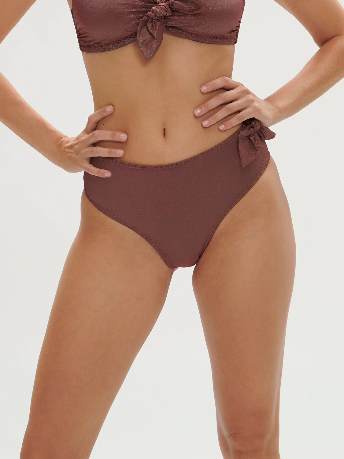 Daphné Retro Brief - Lurex Dark Purple - Image 6