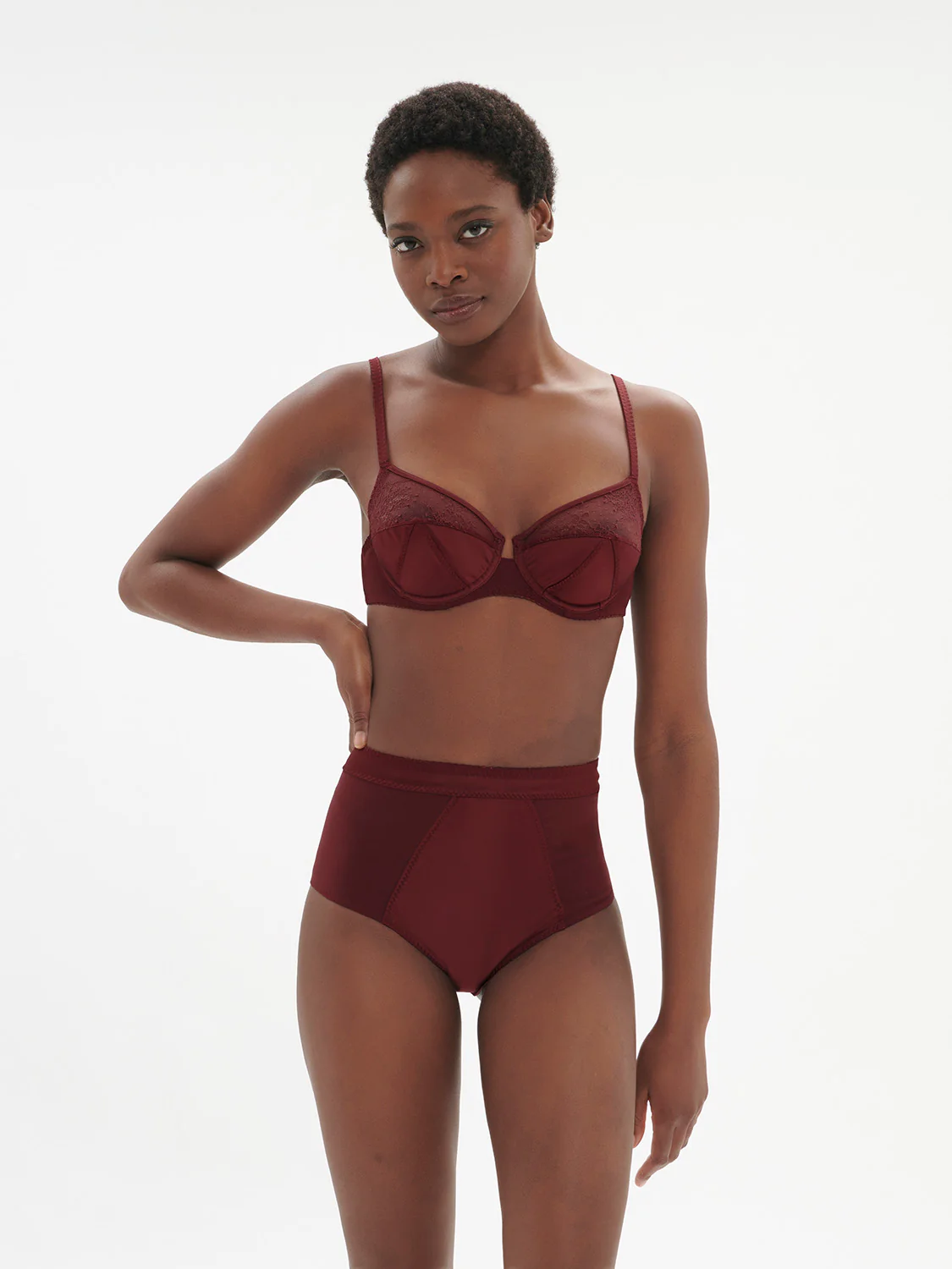 Eve Retro Brief - Dark Red - Image 5