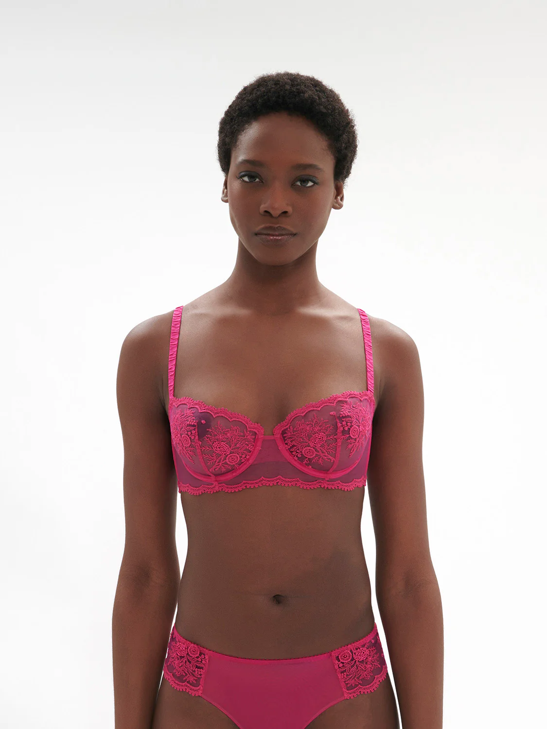 Intrigue Sheer Demi - Disco Pink