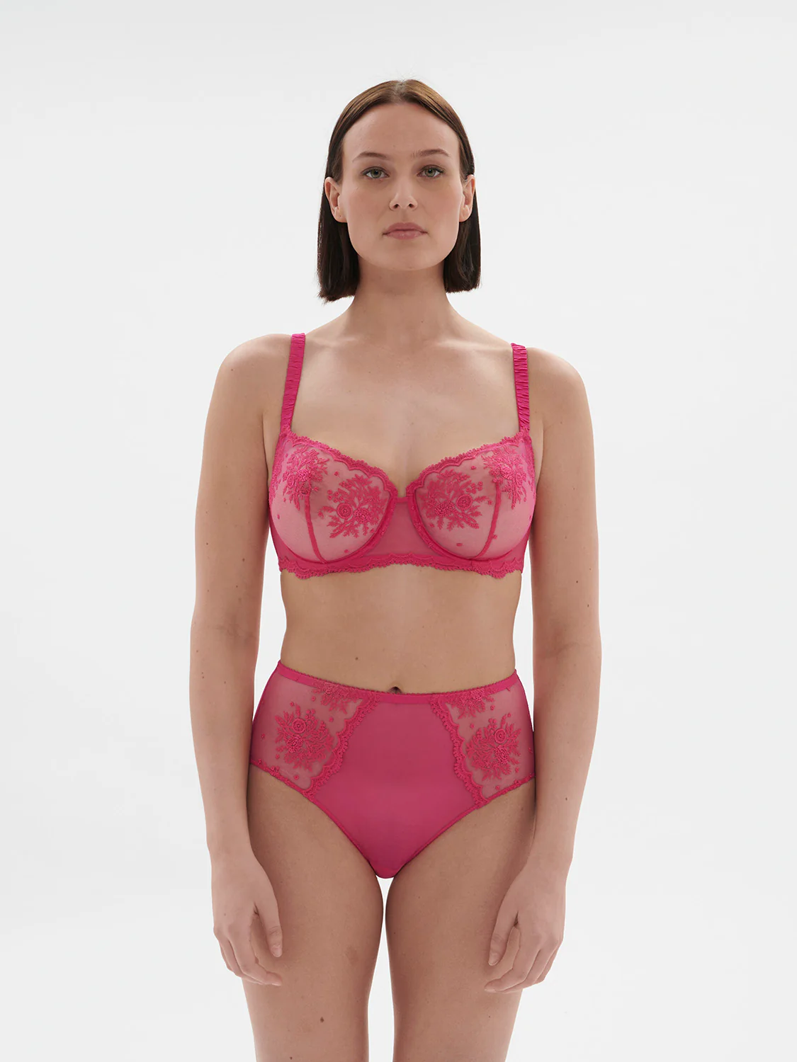 Intrigue Sheer Demi - Disco Pink - Image 10