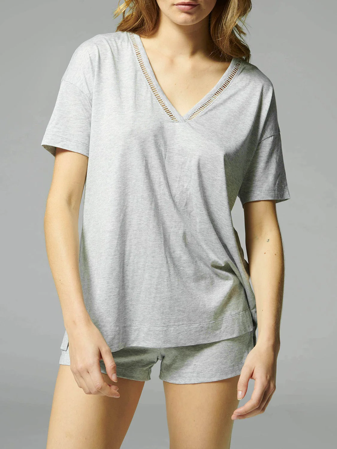 Brume Short Sleeve Top - Mineral Grey - Image 3