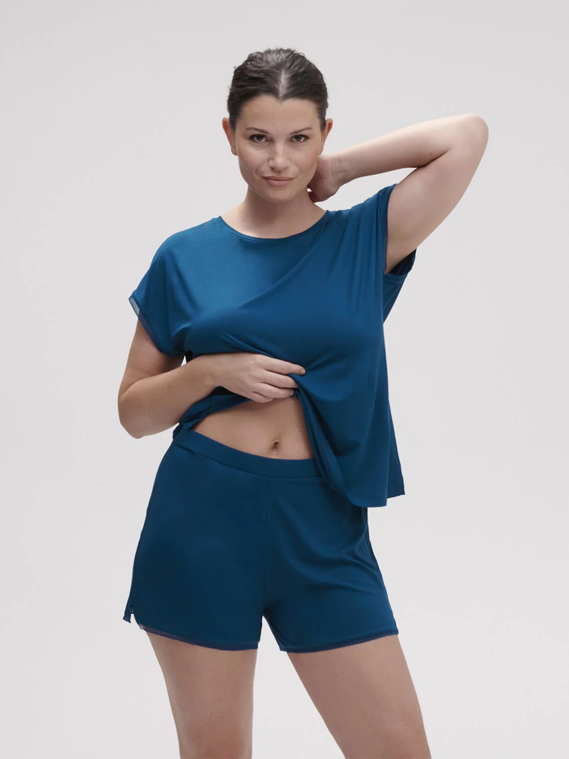 Aurore Short Sleeve Top - Poseidon Blue - Image 10
