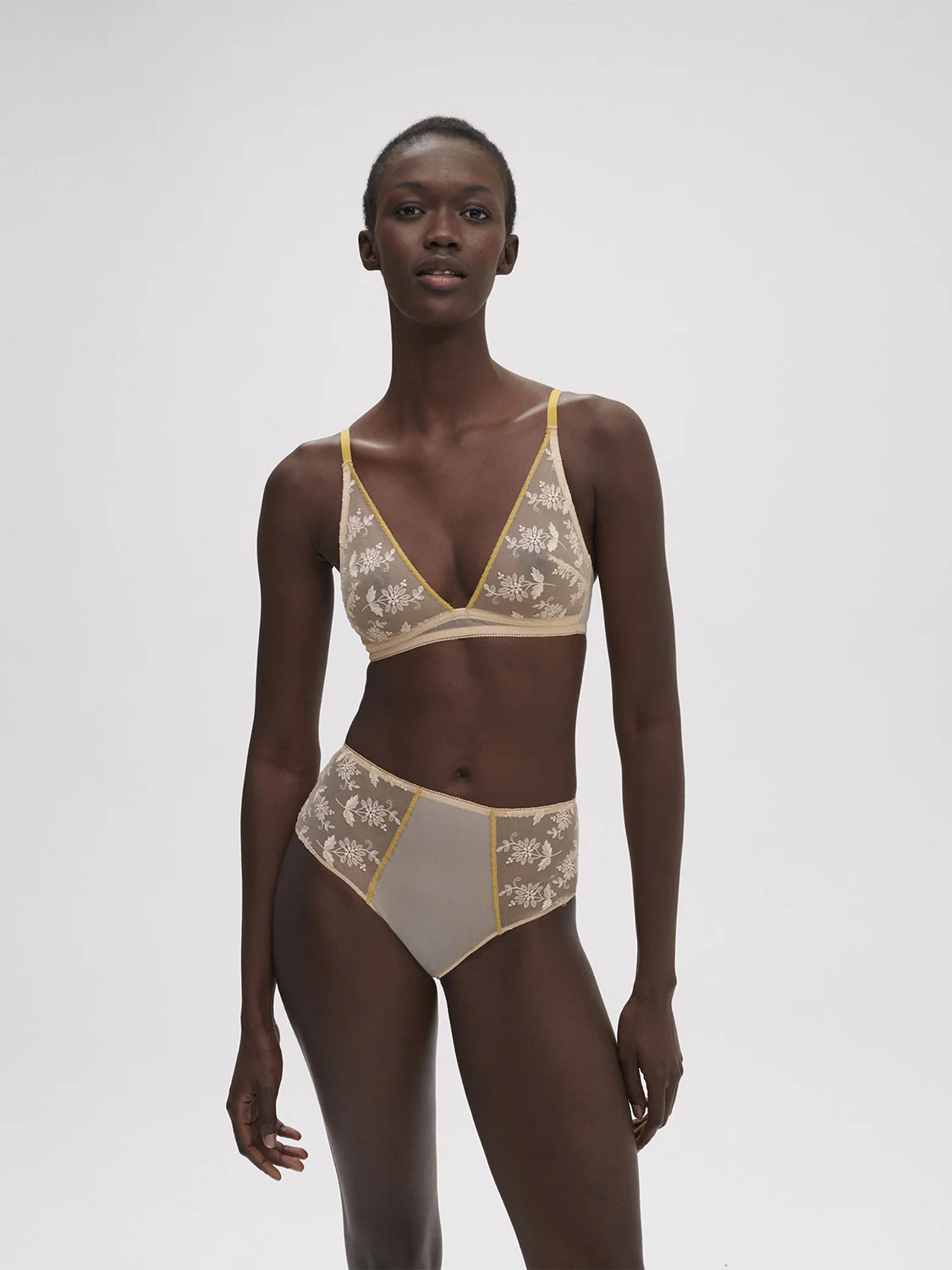 Adele Triangle Bralette - Ginger - Image 3