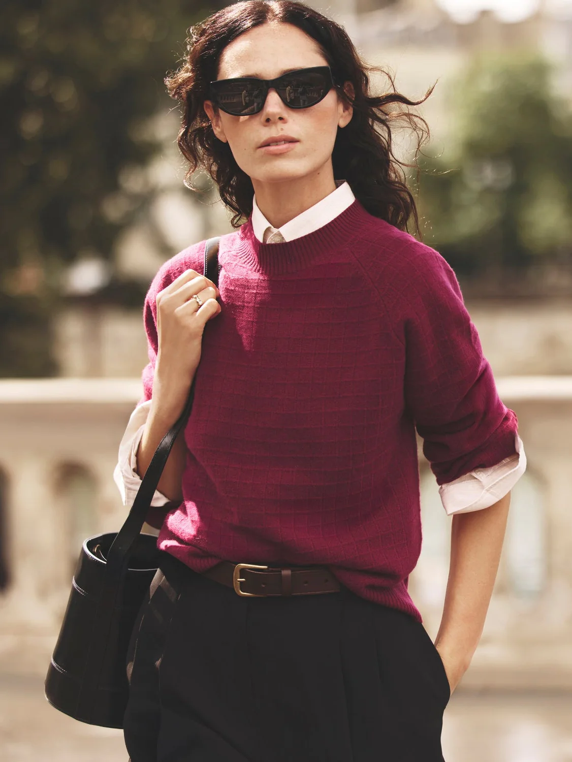 Maia Cashmere Sweater - Tourmaline - Image 2