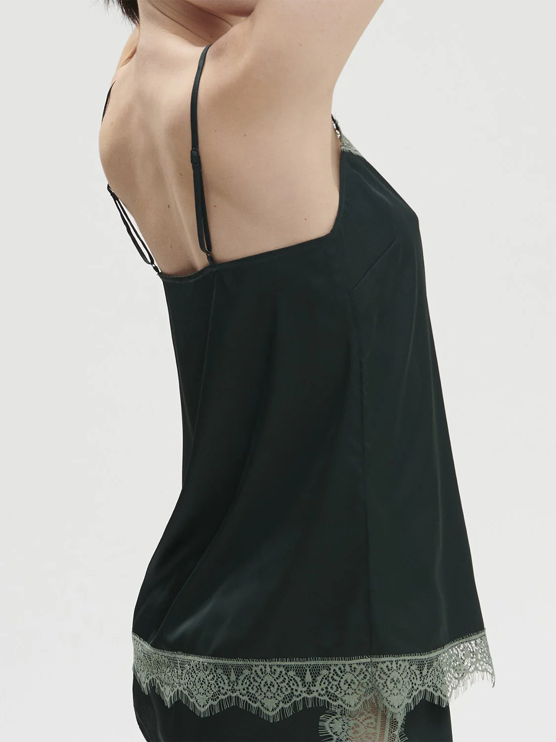 Satin Secrets Top - Kolsaï Green - Image 2
