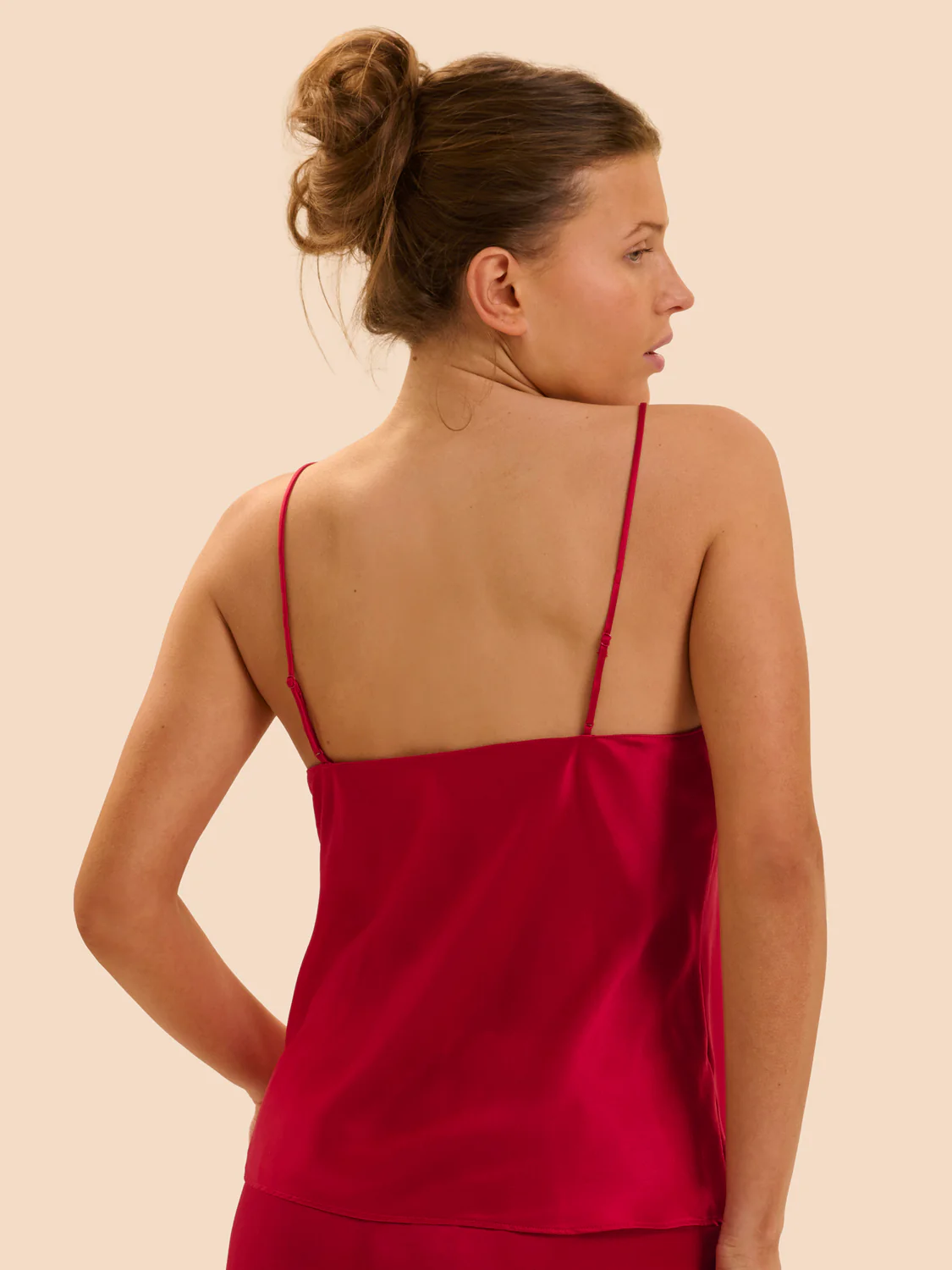 Love Me Silk Top - Opera Red - Image 2