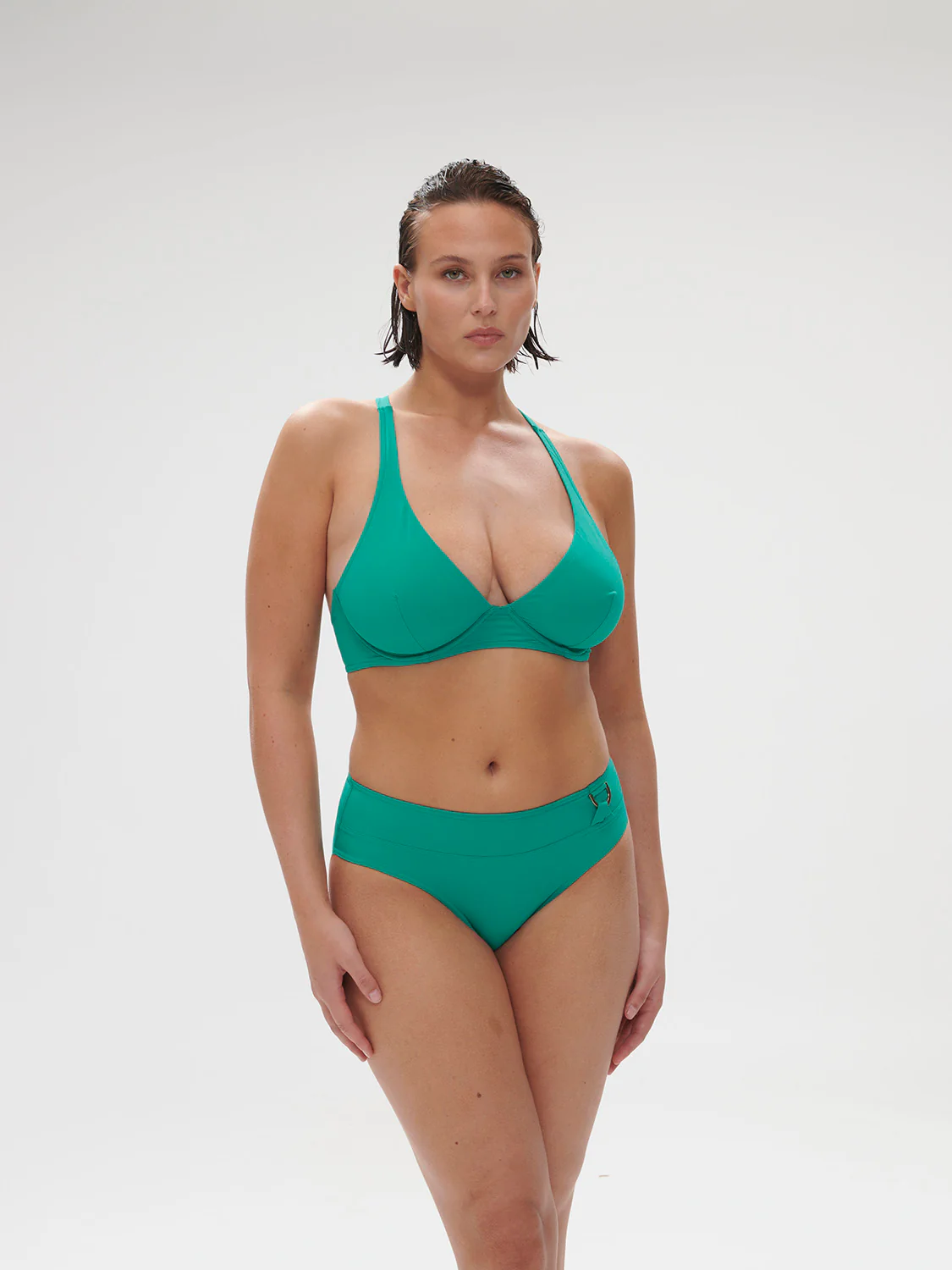 Palmeraie Underwire Plunge - Waterfall Green - Image 8