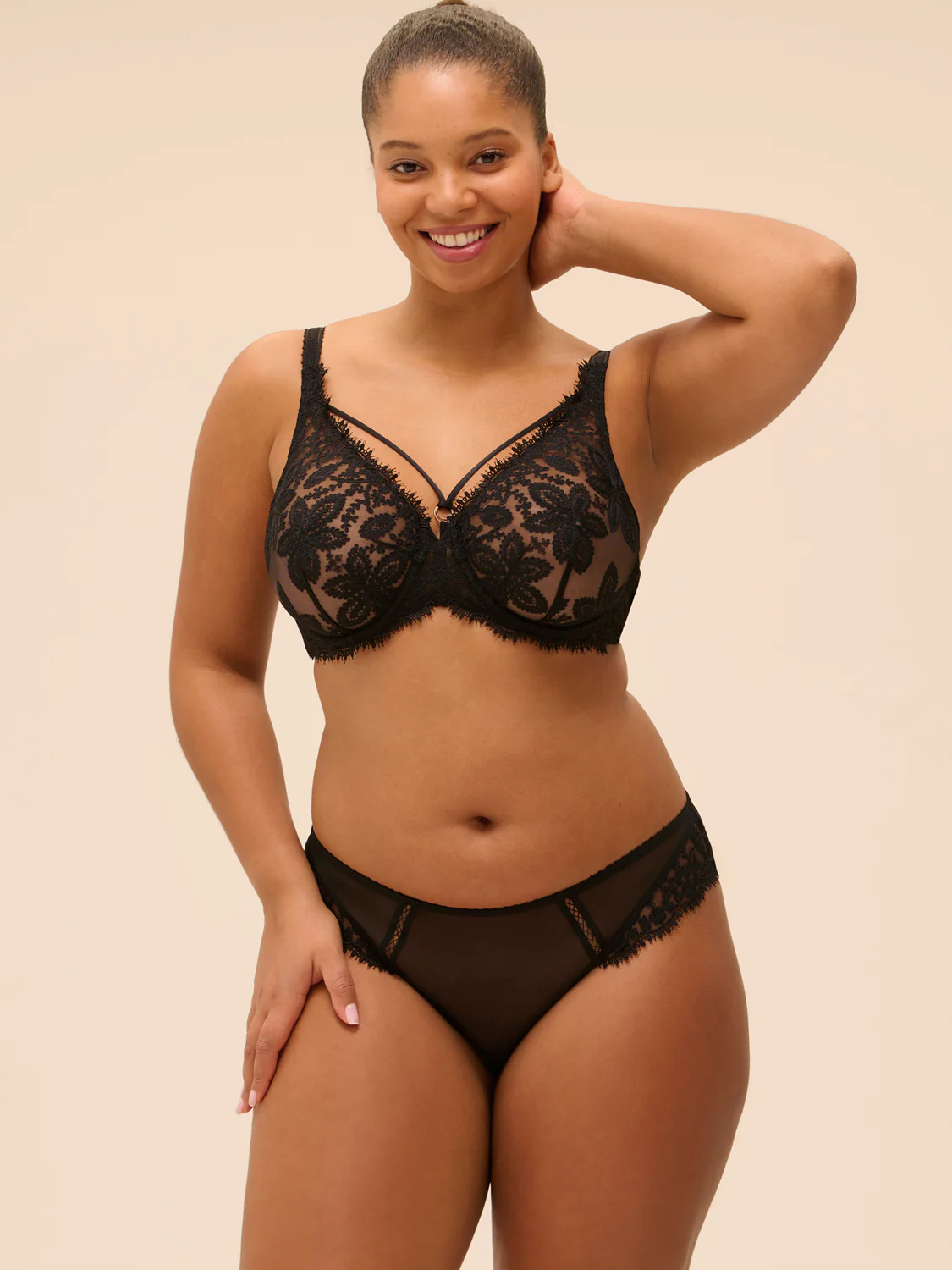 Precieuse Underwire Plunge - Black - Image 8