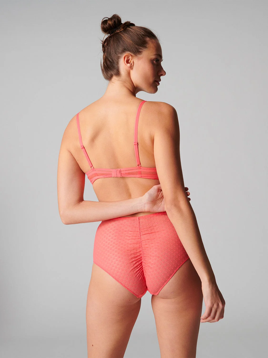 Iris Underwire Plunge - Papaya - Image 6