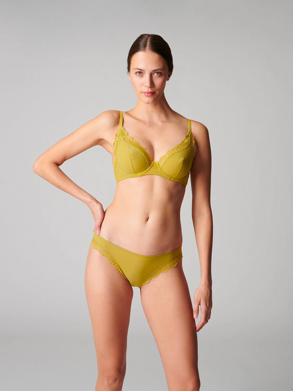 Candide Underwire Plunge - Matcha - Image 3