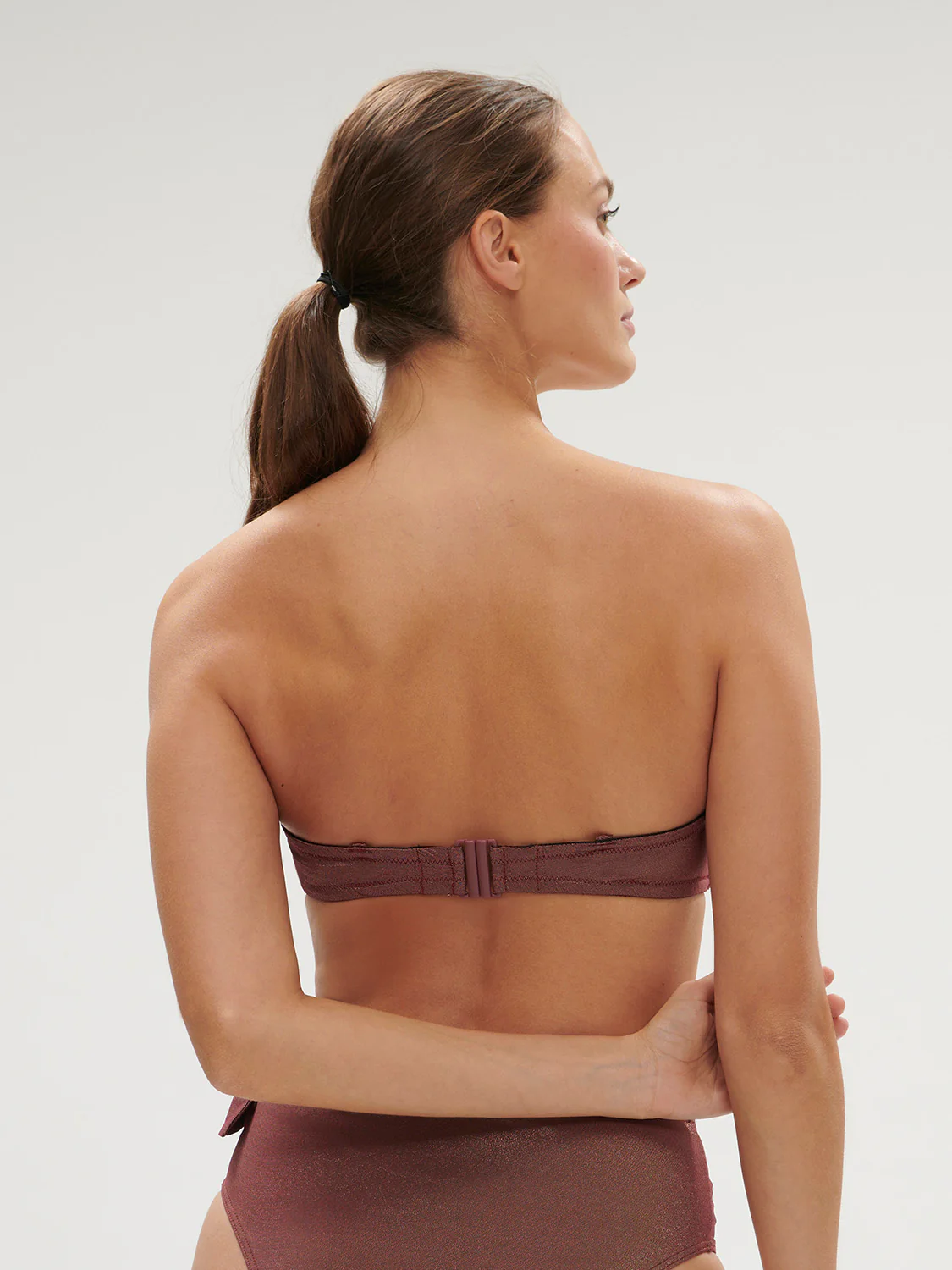 Daphné Wireless Bandeau - Lurex Dark Purple - Image 3