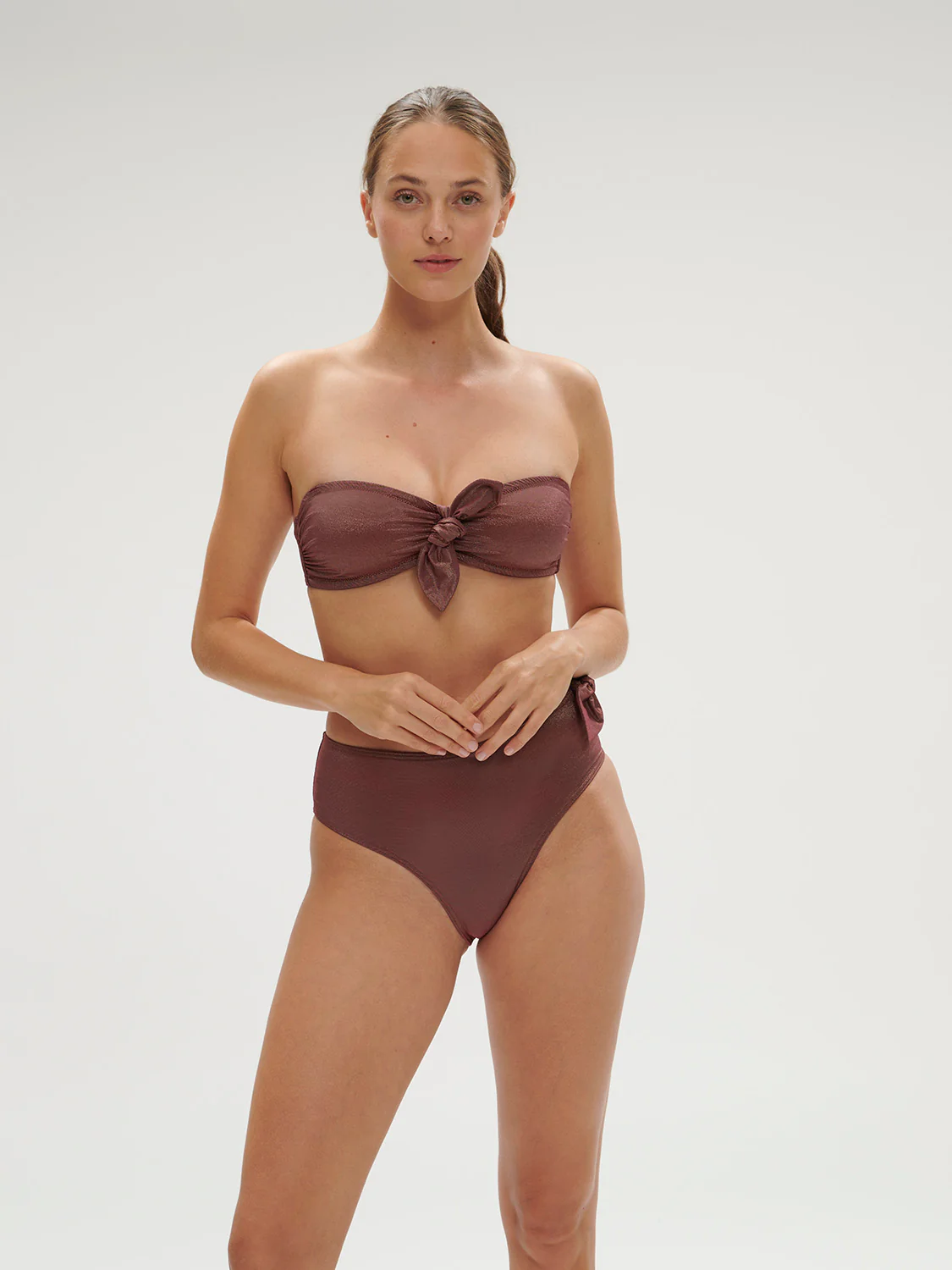 Daphné Wireless Bandeau - Lurex Dark Purple - Image 4