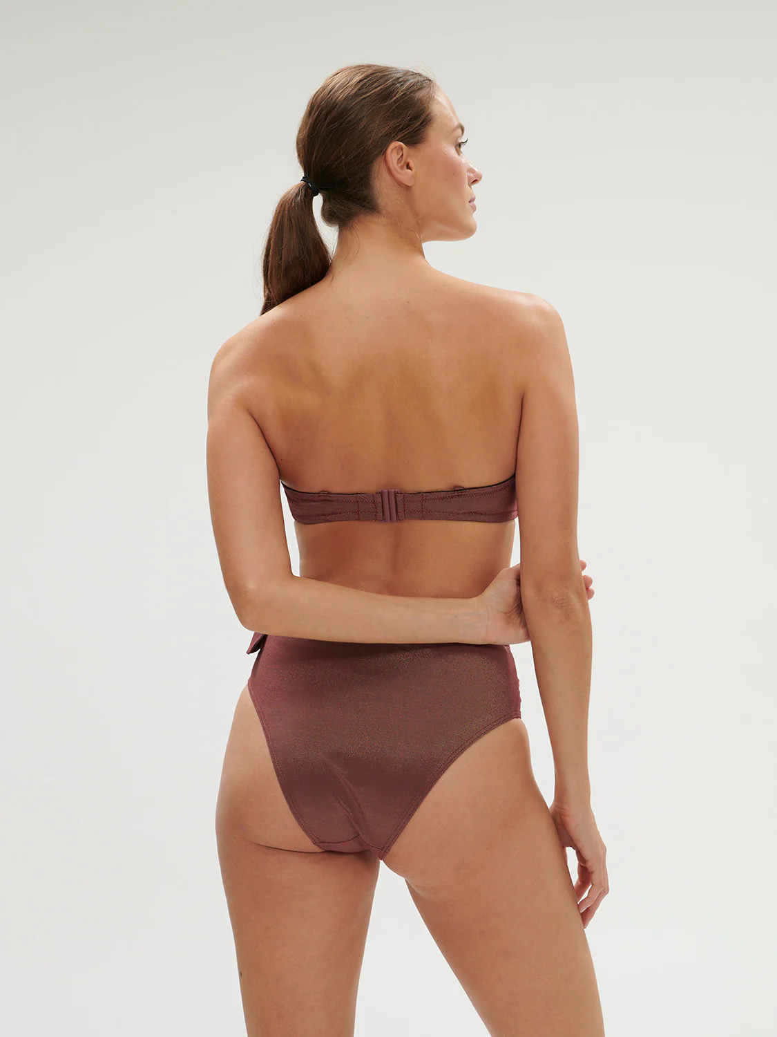Daphné Wireless Bandeau - Lurex Dark Purple - Image 5