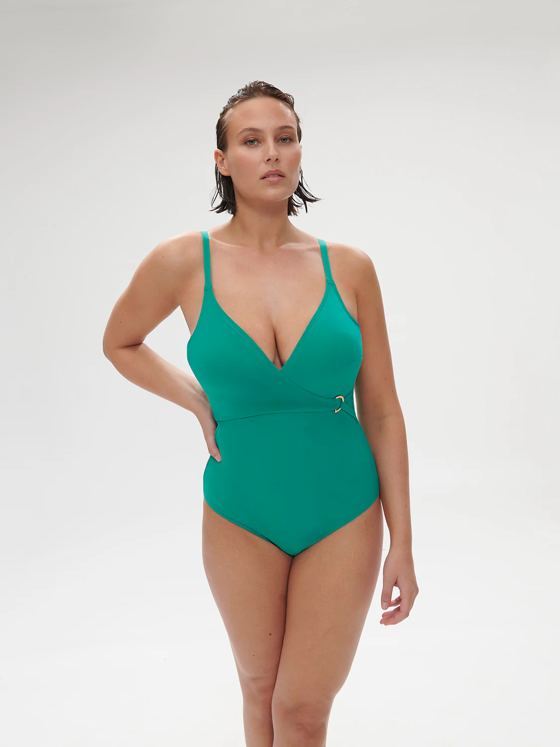 Palmeraie Wireless Padded One-Piece - Waterfall Green - Image 12