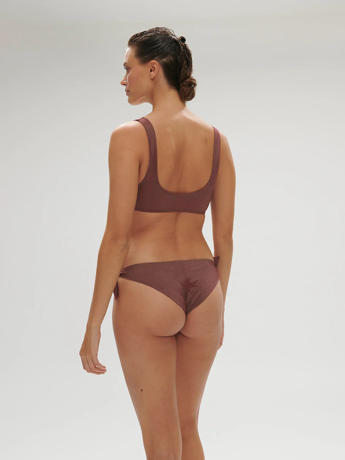 Daphné Wireless Triangle - Lurex Dark Purple - Image 10